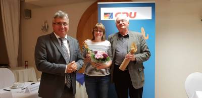 Alter und neuer Vorsitzender Hardy Peter Gssau